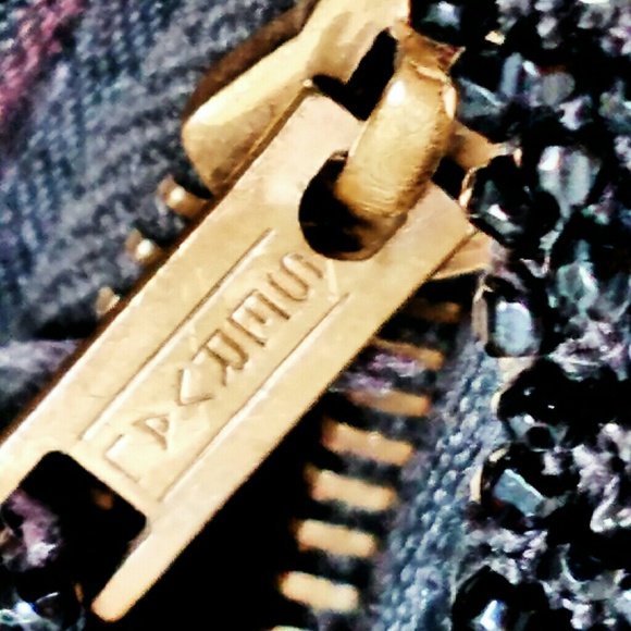 Antique 1920's Beaded Carnival Glass Box Bag - Picture 5 of 8